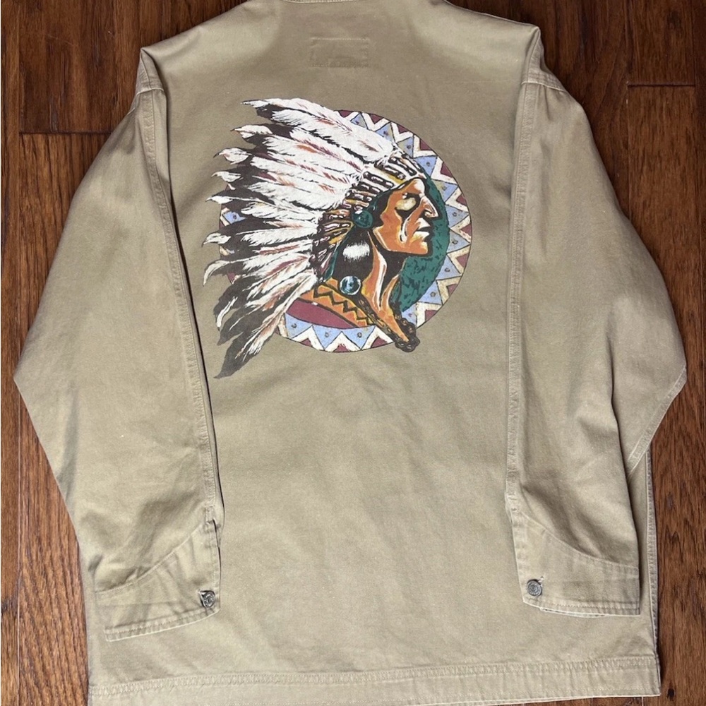 1992 Polo Country by Ralph Lauren Indian Head / Chief barn jacket/utility coat